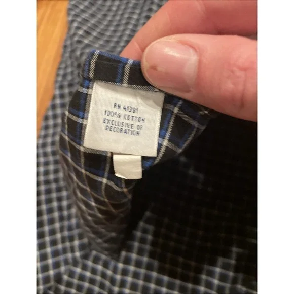 Ralph Lauren Men's Button Up Shirt Dark Blue Plaid Pony Size Small - Picture 7 of 11